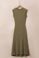 Waffle-Knit Slit Sleeveless Maxi Dress -BazaarBey - www.shopbazaarbey.com