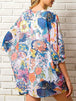 Open Front Half Sleeve Cover-Up Trendsi