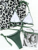 Textured Halter Neck Tie Side Bikini Set Trendsi