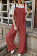  Wide Leg Front Pocket Jumpsuit Trendsi