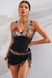 Floral Drawstring Detail Two-Piece Swimsuit Trendsi