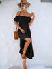 Tiered Smocked Short Sleeve Dress -BazaarBey - www.shopbazaarbey.com