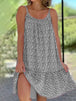 Full Size Printed Sleeveless Mini Cami Dress -BazaarBey - www.shopbazaarbey.com