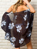 Open Front Half Sleeve Cover-Up Trendsi