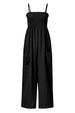 Smocked Spaghetti Strap Wide Leg Jumpsuit Trendsi