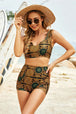 Printed Tie Back  Two-Piece Swimsuit Trendsi
