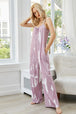 Tie-Dye Spaghetti Strap Jumpsuit with Pockets Trendsi