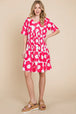  Flower Print Ruched Dress -BazaarBey - www.shopbazaarbey.com