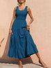 Tiered Smocked Wide Strap Dress -BazaarBey - www.shopbazaarbey.com