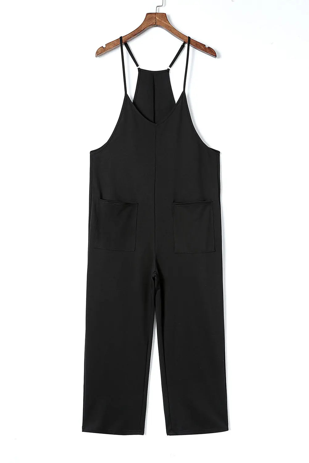 Pocketed Spaghetti Strap Wide Leg Jumpsuit Trendsi