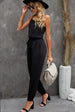 Spaghetti Strap Jumpsuit with Pockets Trendsi