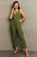 Tied Sleeveless Jumpsuit with Pockets Trendsi