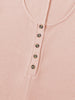 Waffle-Knit Half Button Sleeveless Romper with Pockets Trendsi