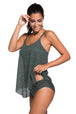  Spaghetti Strap Scoop Neck Tankini Set Trendsi