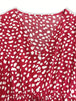 Printed V-Neck Short Sleeve Mini Dress -BazaarBey - www.shopbazaarbey.com