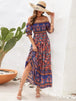 Floral Flounce Sleeve Midi Dress -BazaarBey - www.shopbazaarbey.com