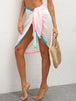 Rainbow Pompom  Swim Skirt Trendsi