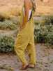   Sleeveless V-Neck Pocketed Jumpsuit Trendsi