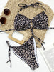 Frill Trill Halter Neck Bikini Set Trendsi