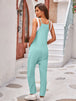 Spaghetti Strap Jumpsuit with Pockets Trendsi
