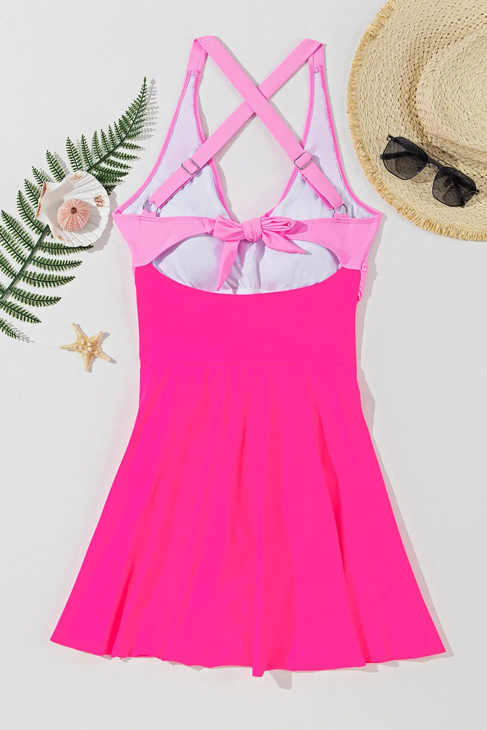Crisscross V-Neck One-Piece Swimwear Trendsi