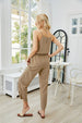 V-Neck Spaghetti Strap Sleeveless Jumpsuit Trendsi
