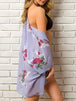 Open Front Half Sleeve Cover-Up Trendsi
