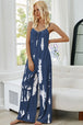 Tie-Dye Spaghetti Strap Jumpsuit with Pockets Trendsi