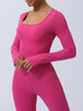 Twisted Backless Long Sleeve Jumpsuit Trendsi