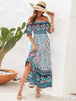 Floral Flounce Sleeve Midi Dress -BazaarBey - www.shopbazaarbey.com