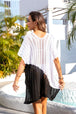 Slit  V-Neck Cover Up Trendsi