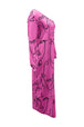 Printed Single Shoulder Lantern Sleeve Maxi Dress -BazaarBey - www.shopbazaarbey.com