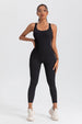 Wide Strap Sleeveless Active Jumpsuit Trendsi