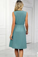 Pocketed V-Neck Wide Strap Dress -BazaarBey - www.shopbazaarbey.com