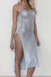 Slit Scoop Neck Sleeveless Cover Up Trendsi