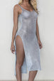 Slit Scoop Neck Sleeveless Cover Up Trendsi