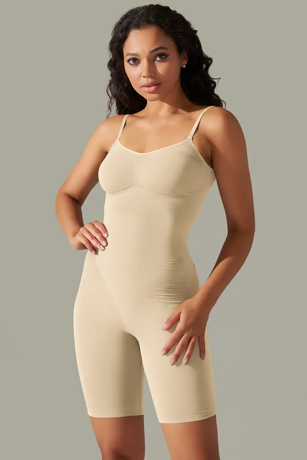 Spaghetti Strap Active Romper Trendsi