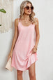 Eyelet Scoop Neck Double Strap Dress Bazaarbey