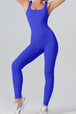 Square Neck Wide Strap Jumpsuit Trendsi