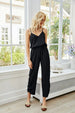 V-Neck Spaghetti Strap Sleeveless Jumpsuit Trendsi