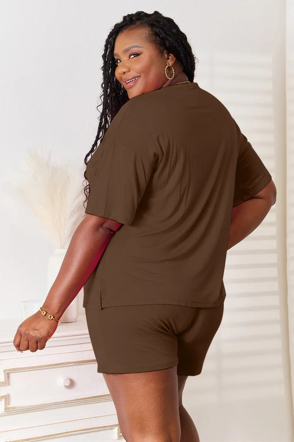   Soft Rayon Half Sleeve Top and Shorts Set Bazaarbey