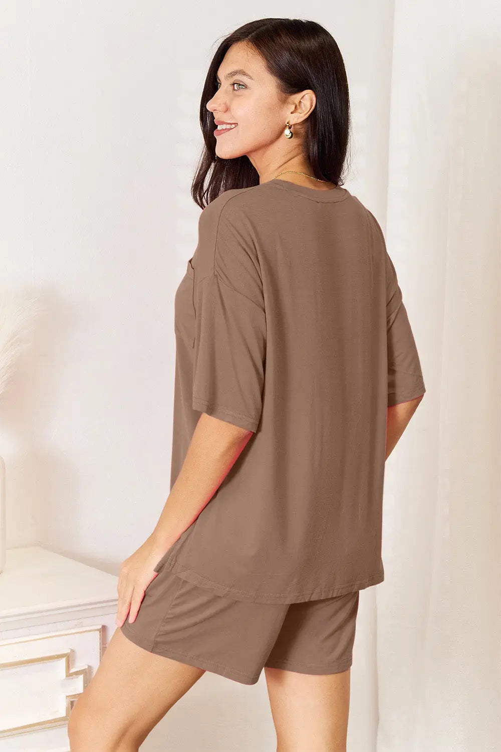   Soft Rayon Half Sleeve Top and Shorts Set Bazaarbey
