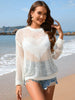 Heart Openwork Long Sleeve Cover-Up Trendsi