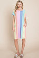 Striped Short Sleeve Dress with Pockets -BazaarBey - www.shopbazaarbey.com