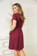  Full Size Short Sleeve Dress with Pockets -BazaarBey - www.shopbazaarbey.com