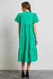  Full Size Cotton Poplin Ruffled Tiered Midi Dress -BazaarBey - www.shopbazaarbey.com