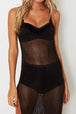 Slit Scoop Neck Sleeveless Cover Up Trendsi