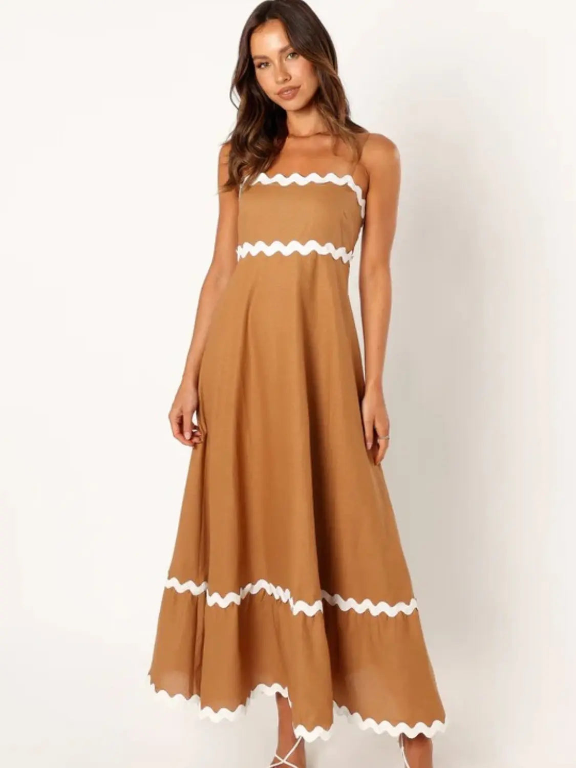 Spaghetti Strap Maxi Dress -BazaarBey - www.shopbazaarbey.com