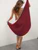 Rainbow Pompom  Swim Skirt Trendsi