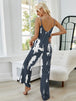 Tie-Dye Spaghetti Strap Jumpsuit with Pockets Trendsi